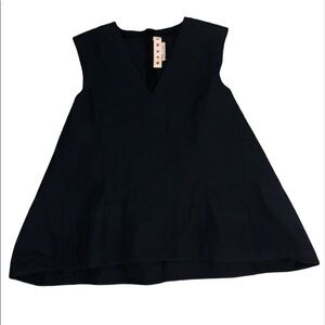 MARNI Navy Blue Blouse Size 38 IT